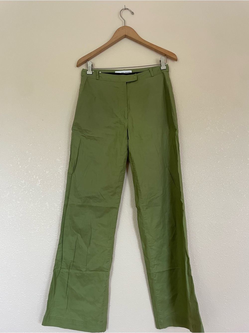 deyk. connemara Olive Green Men's Straight-Leg Dress Pants